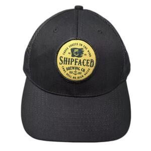 Crazy Shirts Trucker Hat Black Yellow OS Shipfaced Brewing Co. Adjustable